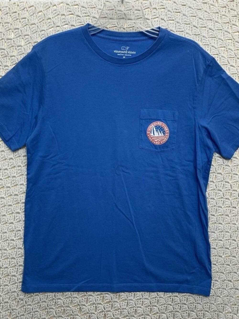 Vineyard Vines  T-Shirt Mens Sz M Blue Short Sleeve‎ Crew Neck Graphic